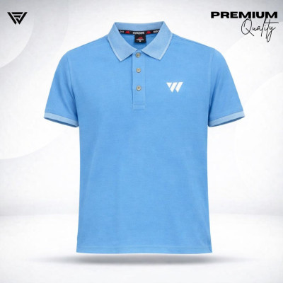 Premium Polo-( Sky-Blue )