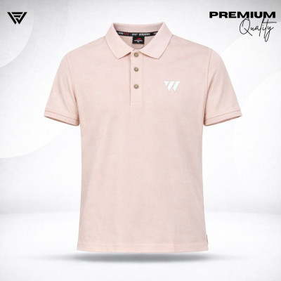 Premium Polo-( Baby Pink )