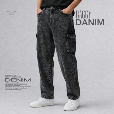 6 POCKET BAGGY DENIM JEANS - [PREMIUM ASH]