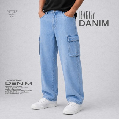 6 POCKET BAGGY DENIM JEANS - [PREMIUM LIGHT]