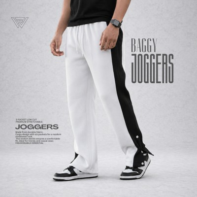 PREMIUM BAGGY TROUSER - 3 BUTTON WHITE