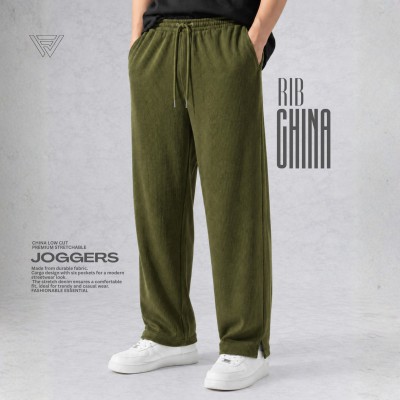 PREMIUM CHINA RIB JOGGERS - OLIVE