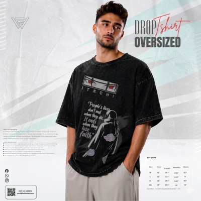 Acid Wash - Most Trendy Drop Shoulder T Shirt | WF-103