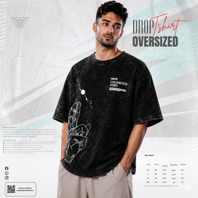 Acid Wash - Most Trendy Drop Shoulder T Shirt | WF-104
