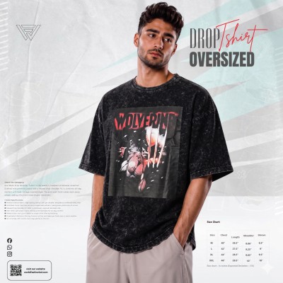 Acid Wash - Most Trendy Drop Shoulder T Shirt | WF-106