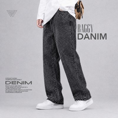 4 POCKET BAGGY DENIM JEANS - [PREMIUM ASH]