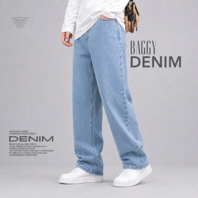 4 POCKET BAGGY DENIM JEANS - [PREMIUM LIGHT]