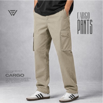 6 POCKET CARGO CHINOS-[LIGHT BROWN]