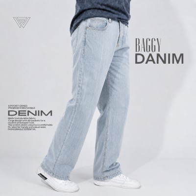 4 POCKET BAGGY NON STITCH - LIGHT BLUE
