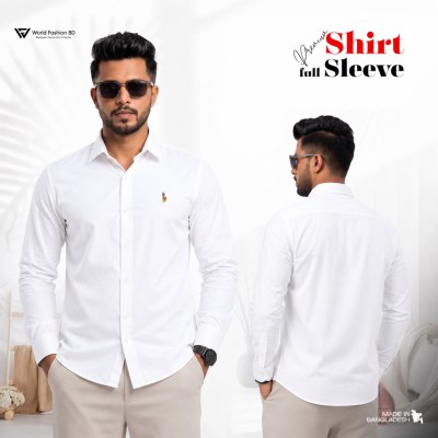 Men's Stylish Solid Shirt - [White]