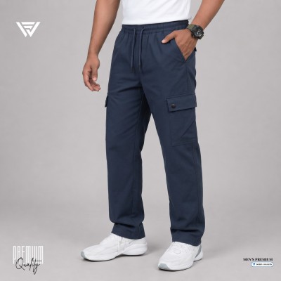 Men's Premium Dobby Joggers - Blue