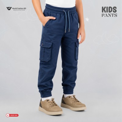 Kids Premium Twill Cotton Pant - Navy Blue