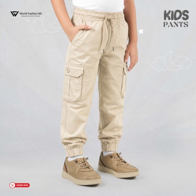 Kids Premium Twill Cotton Pant - Cream