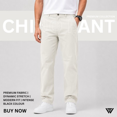Slim Straight Stretch Cotton Twill Chinos - Premium Off-White