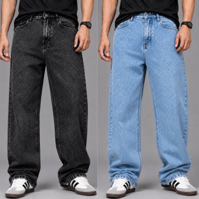 2 PCS Premium Baggy Denim Jeans Combo