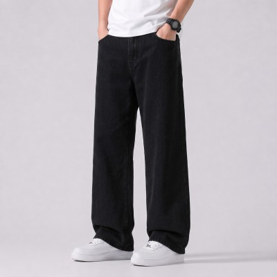 4 POCKET BAGGY DENIM JEANS - [PREMIUM BLACK]