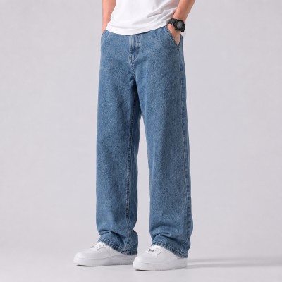 4 POCKET BAGGY DENIM JEANS - [ACID WASH LIGHT]