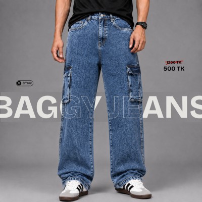 Urban Light Blue Wash Baggy Jeans