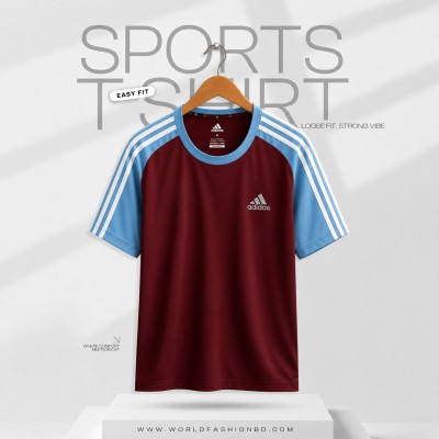 Adi*das Sleeve Contrast [Sky & Marron]