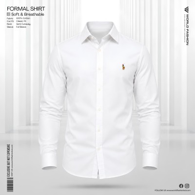 Men’s Cotton Exclusive Formal Shirt - [White]