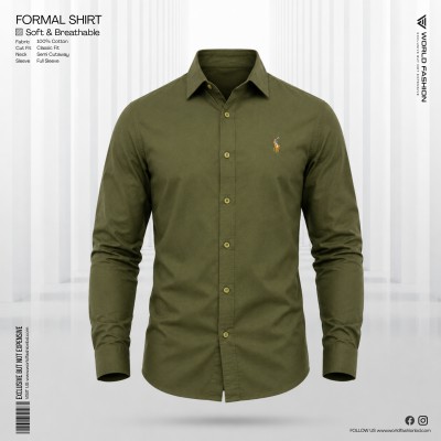 Men’s Cotton Exclusive Formal Shirt - [Olive]