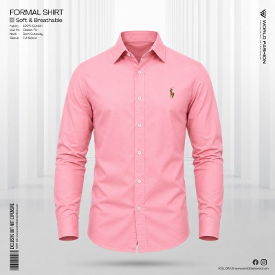 Men’s Cotton Exclusive Formal Shirt - [Pink]