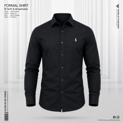 Men’s Cotton Exclusive Formal Shirt - [Black]