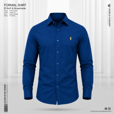 Men’s Cotton Exclusive Formal Shirt - [Blue]