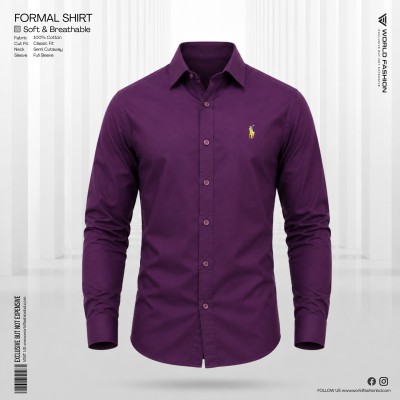 Men’s Cotton Exclusive Formal Shirt - [Purple]