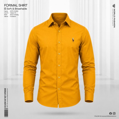 Men’s Cotton Exclusive Formal Shirt - [Beige]