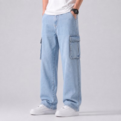 6 POCKET BAGGY DENIM JEANS - [PREMIUM LIGHT]