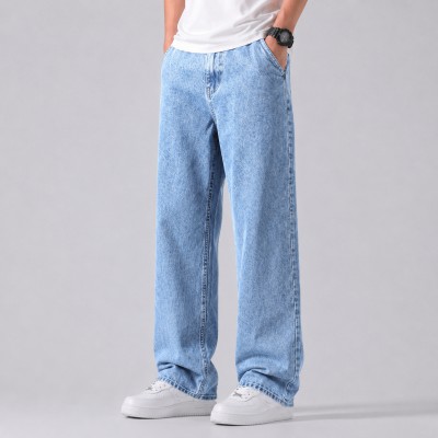 4 POCKET BAGGY DENIM JEANS - [ACID WASH LIGHT]