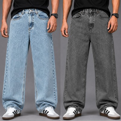 4 Pocket Denim Jeans 2PCS Combo - [LIGHT& Ash]