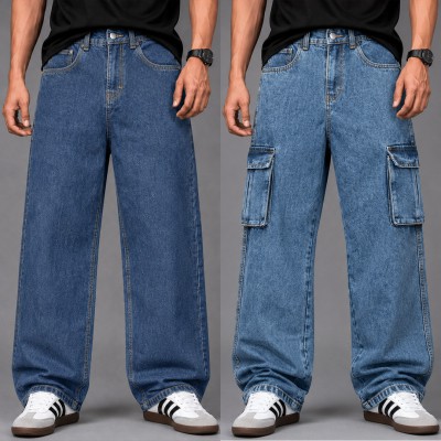4/6 Pocket Denim Jeans 2PCS Combo - [4NEVY & 6LIGHT]