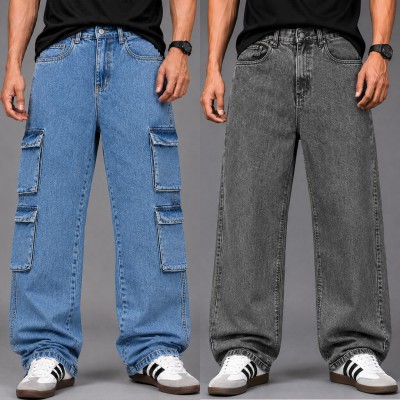 8/4 Pocket Denim Jeans 2PCS Combo - [8LIGHT & 4ASH]