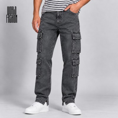 Urban Low Cut Cargo Denim - Acid Wash