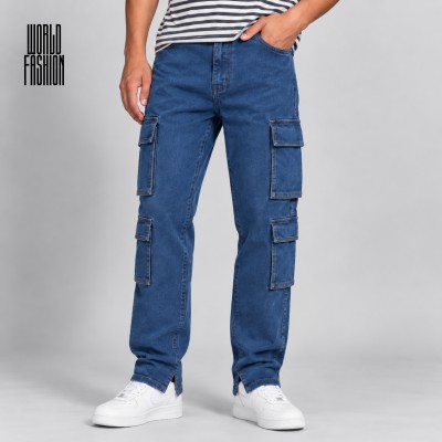 Urban Low Cut Cargo Denim - Deep Blue