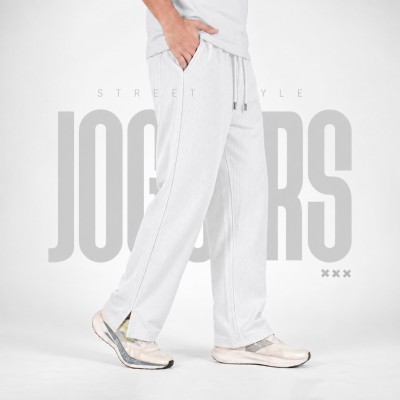 PREMIUM CHINA RIB JOGGERS - WHITE