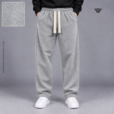 Premium Rib Cotton Joggers – Ash