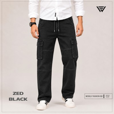 Premium Denim Jeans - 6 Pocket (Stitch) (Black)