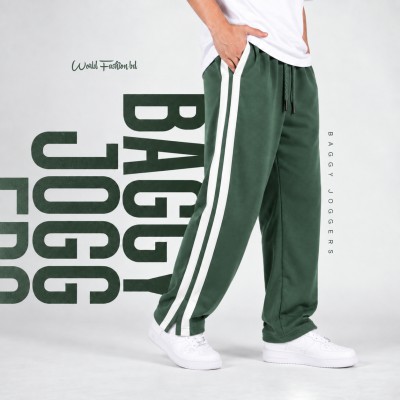 Low Cut Baggy Joggers - Sage Green
