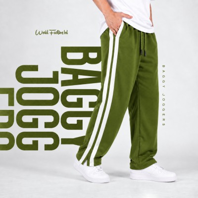 Low Cut Baggy Joggers - OLIVE