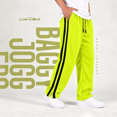 Low Cut Baggy Joggers - LIME GREEN