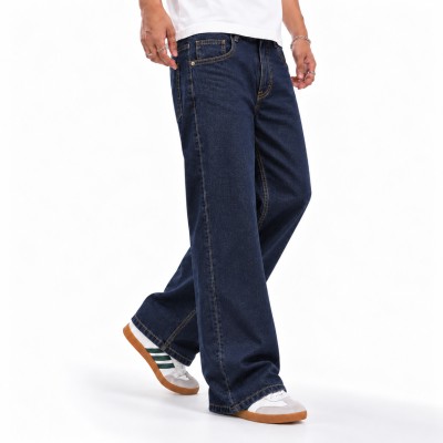 4 POCKET BAGGY DENIM JEANS - [Deep Indigo]